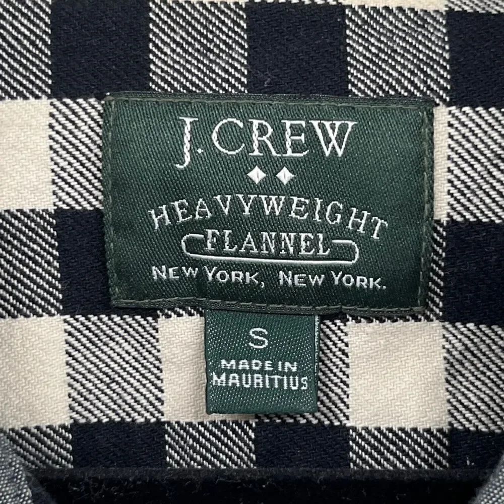 J Crew Heavyweight Plaid Flannel Workshirt 20638  Men's Sz Small